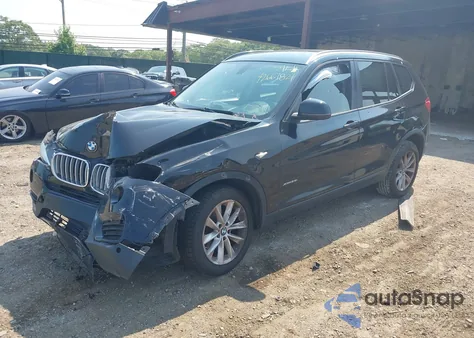 2017 BMW X3 xDrive28I из США, поврежденный, VIN 5UXWX9C32H0T16526